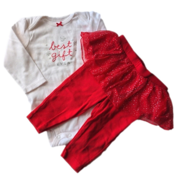 Carter's Best Gift Ever Christmas Holiday Outfit * 9M - Picture 1 of 10